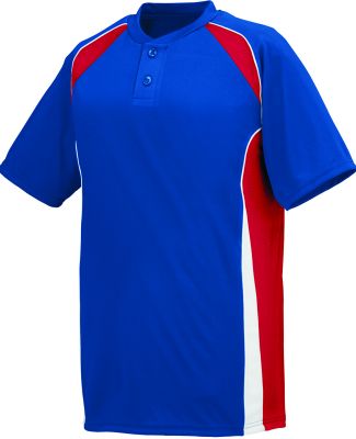 Augusta Sportswear 1541 Youth Base Hit Jersey in Royal/ red/ white