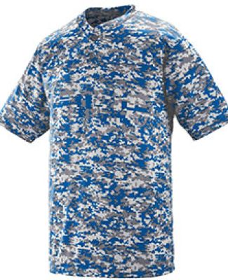 Augusta Sportswear 1556 Youth Digi Camo Wicking Tw in Royal digi