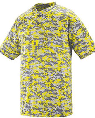 Augusta Sportswear 1556 Youth Digi Camo Wicking Tw in Power yellow digi