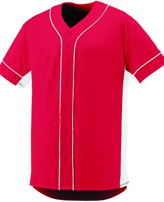 Augusta Sportswear 1660 Slugger Jersey in Red/ white