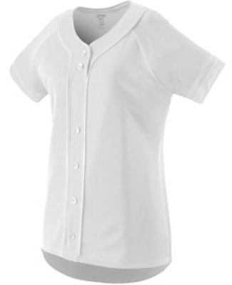 Augusta Sportswear 1666 Girls' Winner Jersey in White/ white