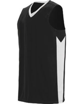 Augusta Sportswear 1712 Block Out Jersey in Black/ white