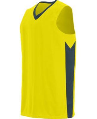 Augusta Sportswear 1712 Block Out Jersey in Power yellow/ slate
