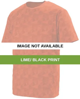 Augusta Sportswear 1795 Elevate Wicking T-Shirt Lime/ Black Print