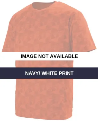 Augusta Sportswear 1795 Elevate Wicking T-Shirt Navy/ White Print