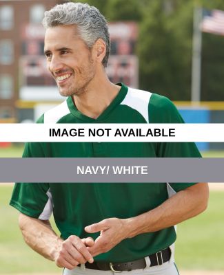 Augusta Sportswear 1520 Gamer Colorblocked Basebal Navy/ White