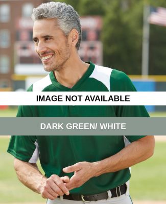 Augusta Sportswear 1520 Gamer Colorblocked Basebal Dark Green/ White