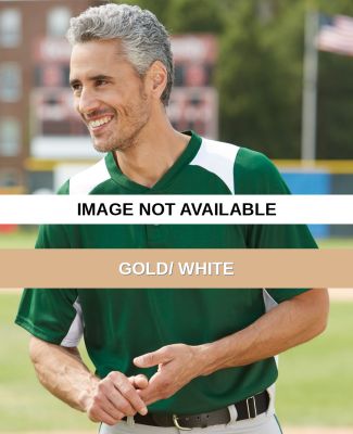 Augusta Sportswear 1520 Gamer Colorblocked Basebal Gold/ White