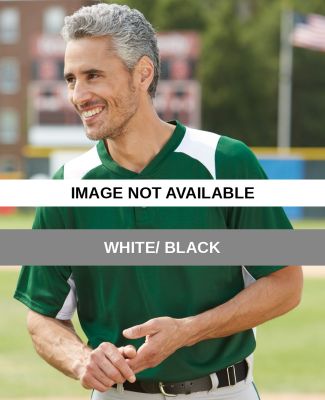 Augusta Sportswear 1520 Gamer Colorblocked Basebal White/ Black