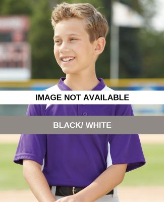 Augusta Sportswear 1521 Youth Gamer Colorblocked B Black/ White