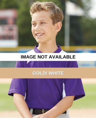 Augusta Sportswear 1521 Youth Gamer Colorblocked B Gold/ White