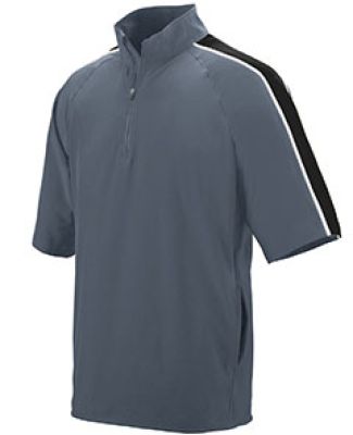 Augusta Sportswear 3788 Quantum Short Sleeve Top in Graphite/ black/ white