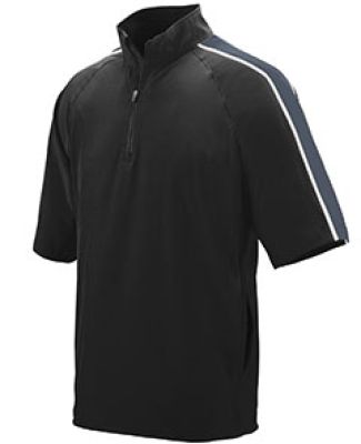 Augusta Sportswear 3788 Quantum Short Sleeve Top in Black/ graphite/ white