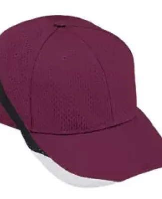 Augusta Sportswear 6283 Youth Slider Cap Maroon/ Black/ White