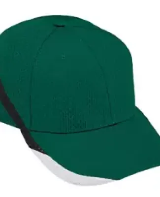 Augusta Sportswear 6283 Youth Slider Cap Dark Green/ Black/ White