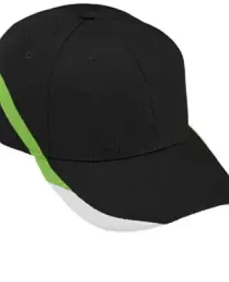 Augusta Sportswear 6283 Youth Slider Cap Black/ Lime/ White