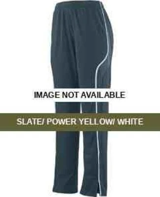 Augusta Sportswear 7716 Women's Rival Pant Slate/ Power Yellow/ White