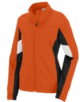 Augusta Sportswear 7724 Women's Tour De Force Jack in Orange/ black/ white