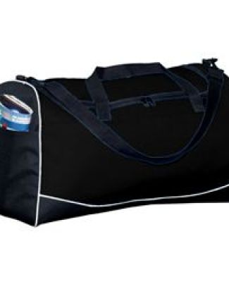 Augusta Sportswear 1911 Large Tri-Color Sport Bag BLACK/ BLK/ WHT