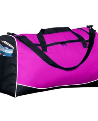Augusta Sportswear 1911 Large Tri-Color Sport Bag PW PINK/ BLK/ WH