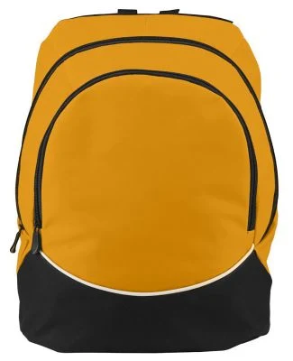 Augusta Sportswear 1915 Tri-Color Backpack in Gold/ black/ white