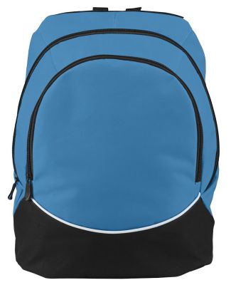 Augusta Sportswear 1915 Tri-Color Backpack in Columbia blue/ black/ white