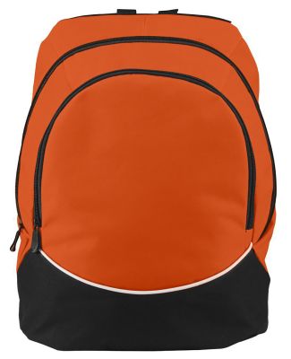 Augusta Sportswear 1915 Tri-Color Backpack in Orange/ black/ white