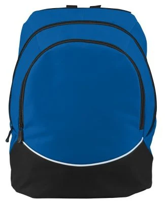 Augusta Sportswear 1915 Tri-Color Backpack in Royal/ black/ white