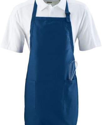 Augusta Sportswear 4350 Full Length Apron with Poc in Navy