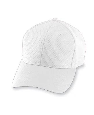 Augusta Sportswear 6236 Youth Athletic Mesh Cap in White