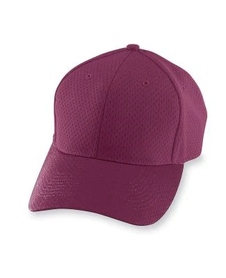 Augusta Sportswear 6236 Youth Athletic Mesh Cap in Maroon