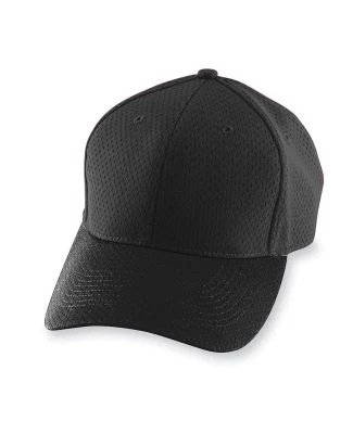 Augusta Sportswear 6236 Youth Athletic Mesh Cap in Black