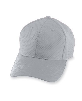 Augusta Sportswear 6236 Youth Athletic Mesh Cap in Silver grey