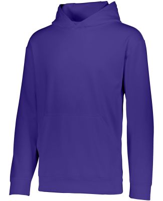 Augusta Sportswear 5506 Youth Wicking Fleece Hoode in Purple