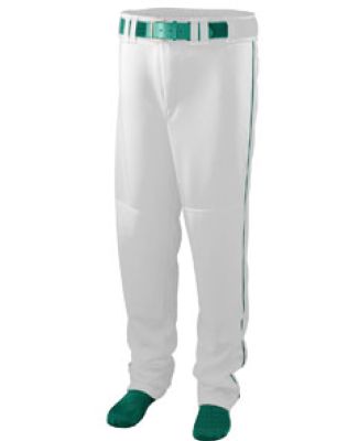 Augusta Sportswear 1446 Youth Series Baseball/Soft in White/ dark green