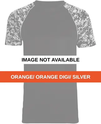 Augusta Sportswear 1782 Color Block Digi Camo Jers Orange/ Orange Digi/ Silver