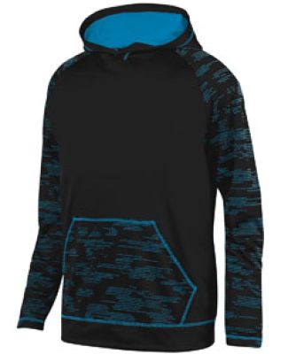 Augusta Sportswear 5532 Sleet Hoodie BLACK/ PW BLUE