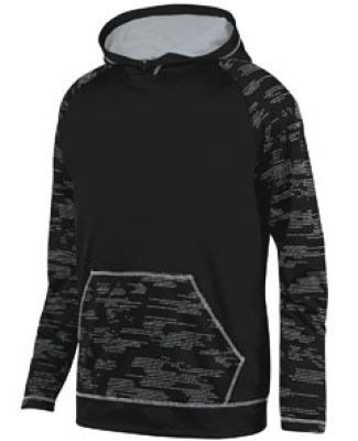 Augusta Sportswear 5532 Sleet Hoodie BLACK/ SILVER
