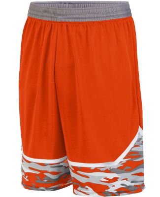Augusta Sportswear 1117 Mod Camo Game Short ORNG/ GRPH/ WHT