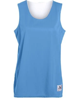 Augusta Sportswear 147 Women's Reversible Wicking  in Columbia blue/ white