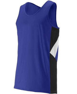 Augusta Sportswear 333 Youth Sprint Jersey in Purple/ black/ white