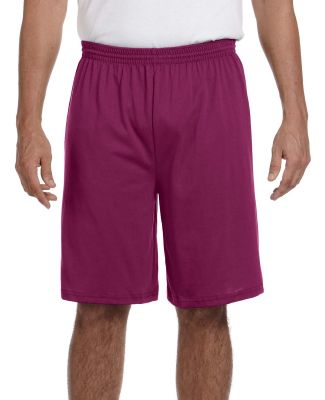 Augusta Sportswear 915 Longer Length Jersey Short in Maroon