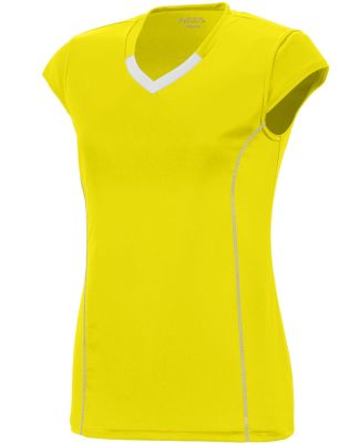 Augusta Sportswear 1219 Girls' Blash Jersey in Power yellow/ white