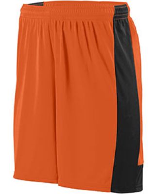 Augusta Sportswear 1605 Lightning Short in Orange/ black