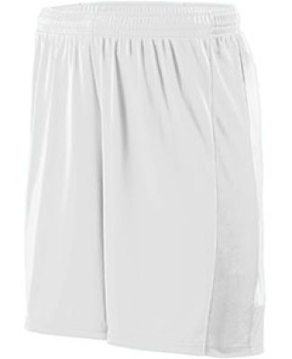 Augusta Sportswear 1605 Lightning Short in White/ white