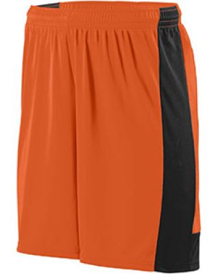 Augusta Sportswear 1606 Youth Lightning Short in Orange/ black