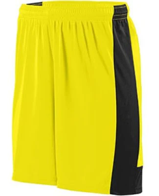 Augusta Sportswear 1606 Youth Lightning Short in Power yellow/ black