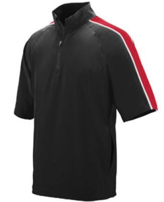 Augusta Sportswear 3789 Youth Quantum Short Sleeve in Black/ red/ white