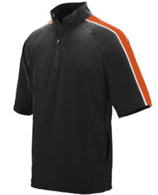 Augusta Sportswear 3789 Youth Quantum Short Sleeve in Black/ orange/ white
