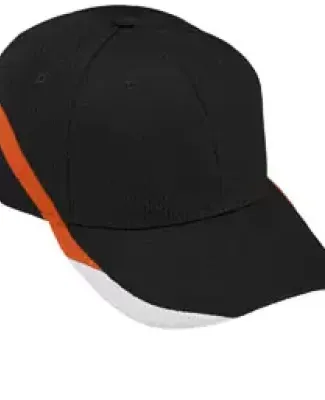 Augusta Sportswear 6282 Slider Cap Black/ Orange/ White